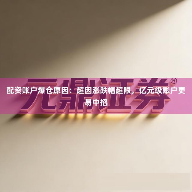 配资账户爆仓原因：超因涨跌幅超限，亿元级账户更易中招