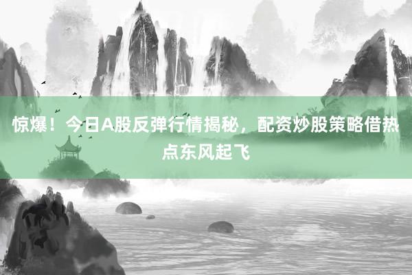 惊爆！今日A股反弹行情揭秘，配资炒股策略借热点东风起飞