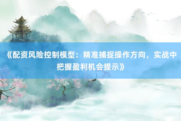 《配资风险控制模型：精准捕捉操作方向，实战中把握盈利机会提示》